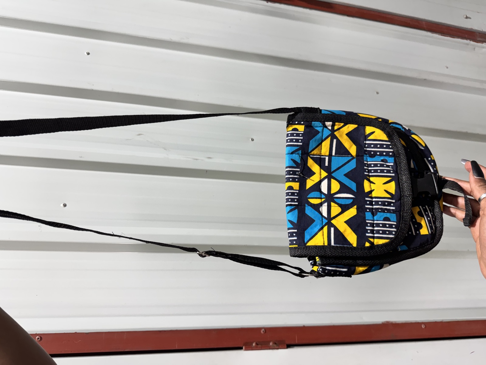 Ankara Print Crossbody Bag — image 1