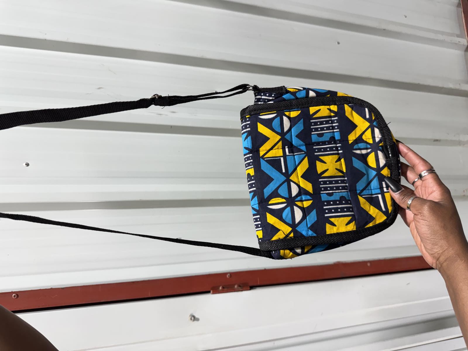 Ankara Print Crossbody Bag — image 3