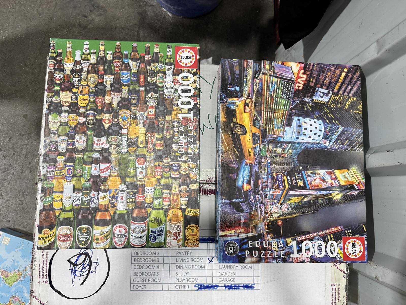 Educa 1000-Piece Puzzle Bundle (Beers + New York) — image 1