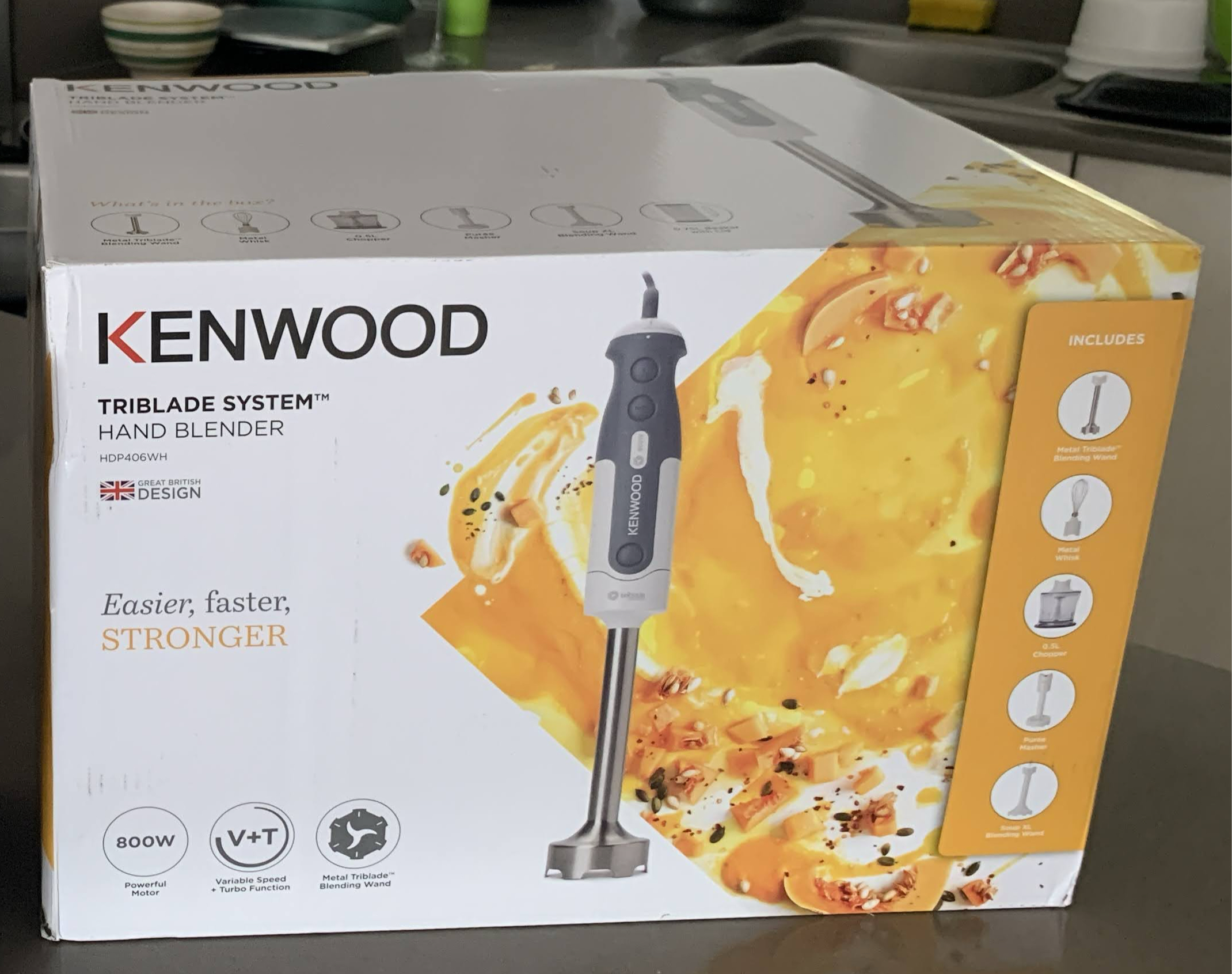 Kenwood Triblade System Hand Blender HDP406WH