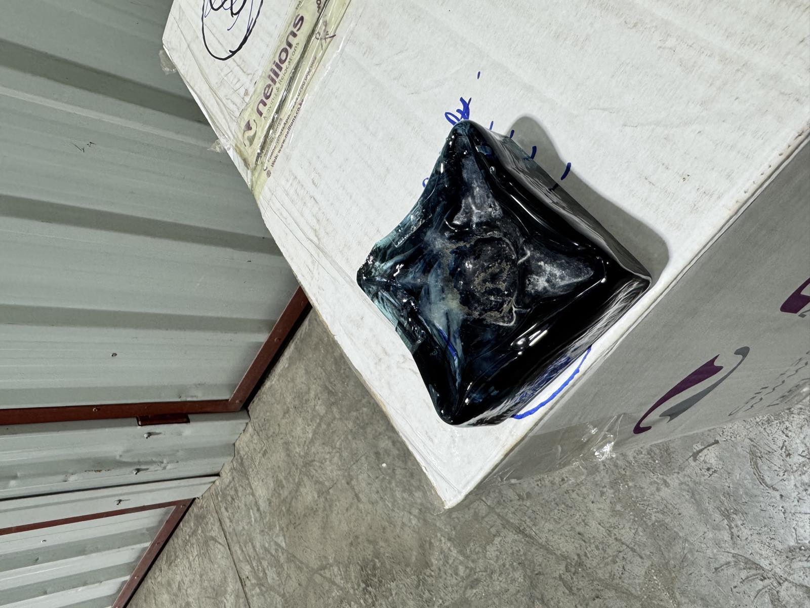 Kitengela Glass Blue Art Dish — image 2