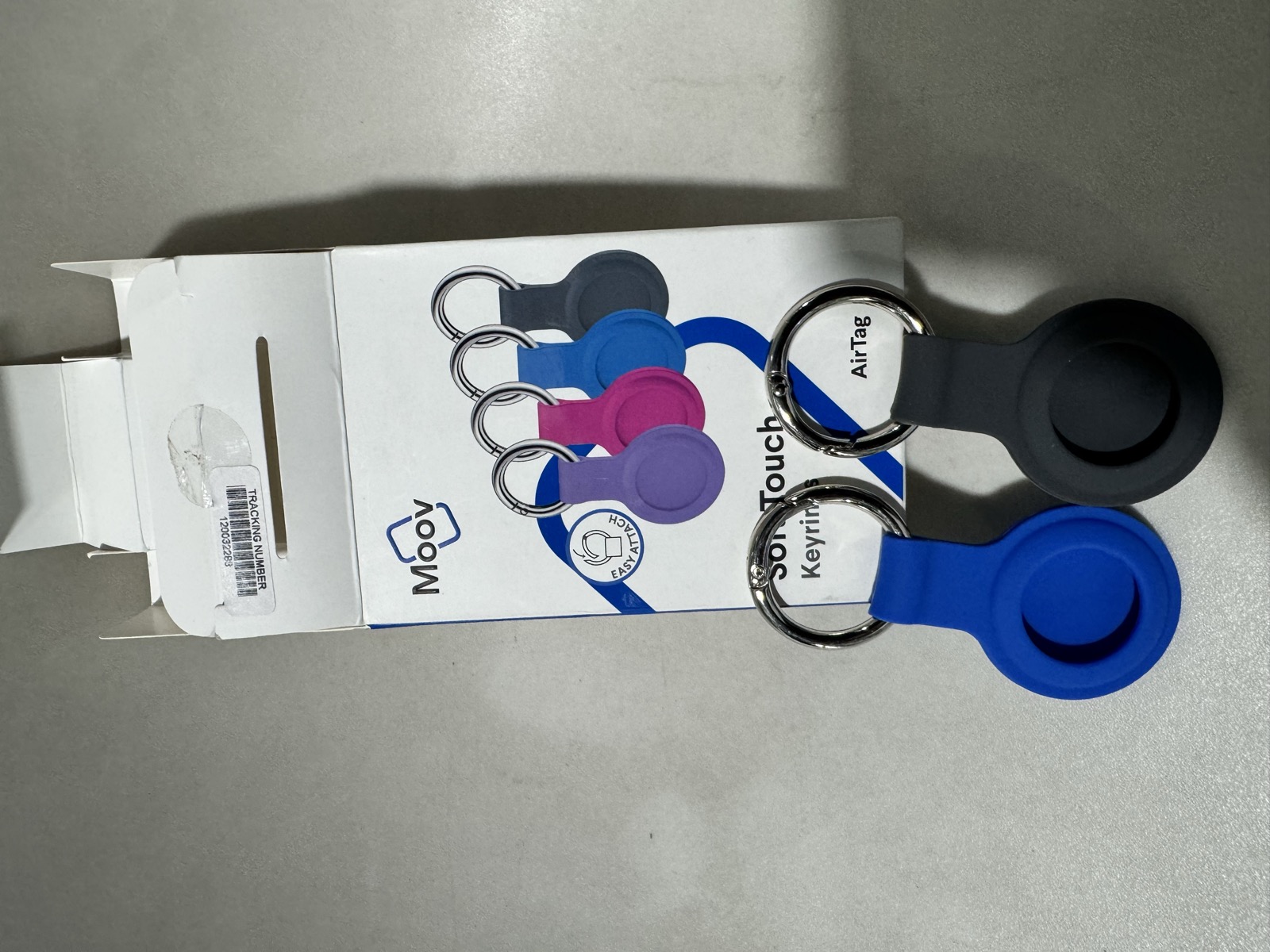 Moov Soft Touch AirTag Keyring