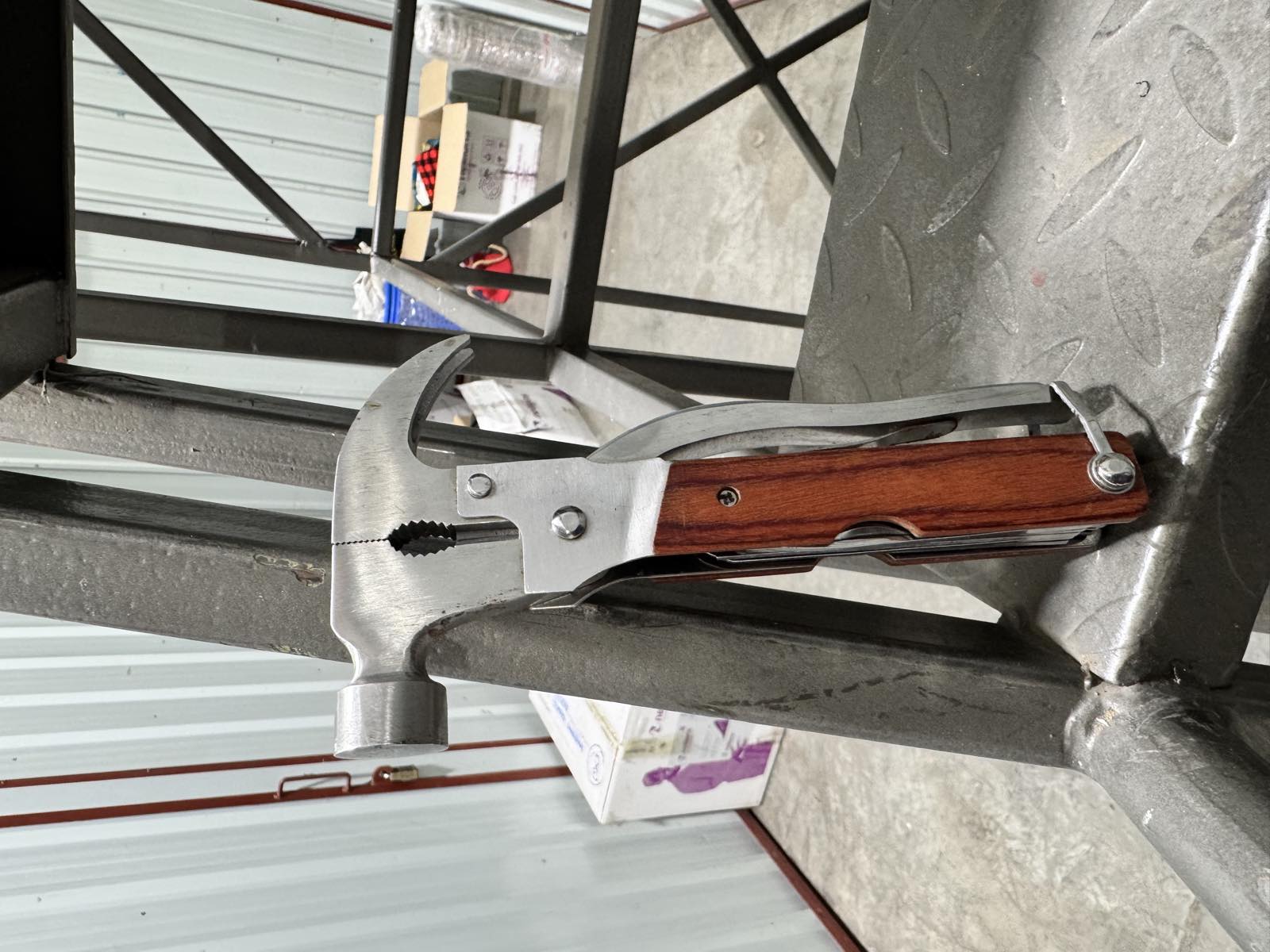 Multi-Tool Hammer with Wooden Handle
