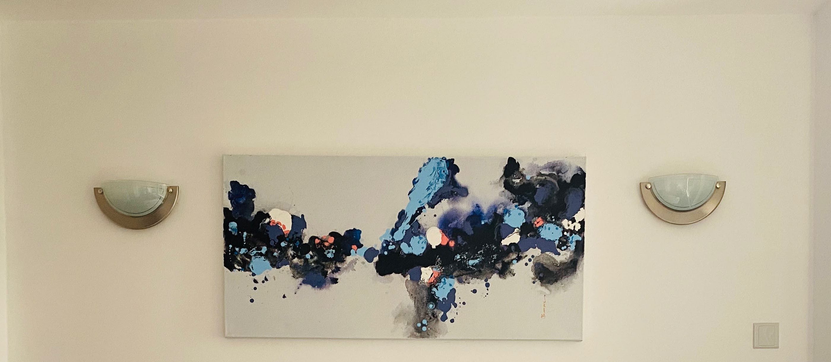 Painting — Blue & White
