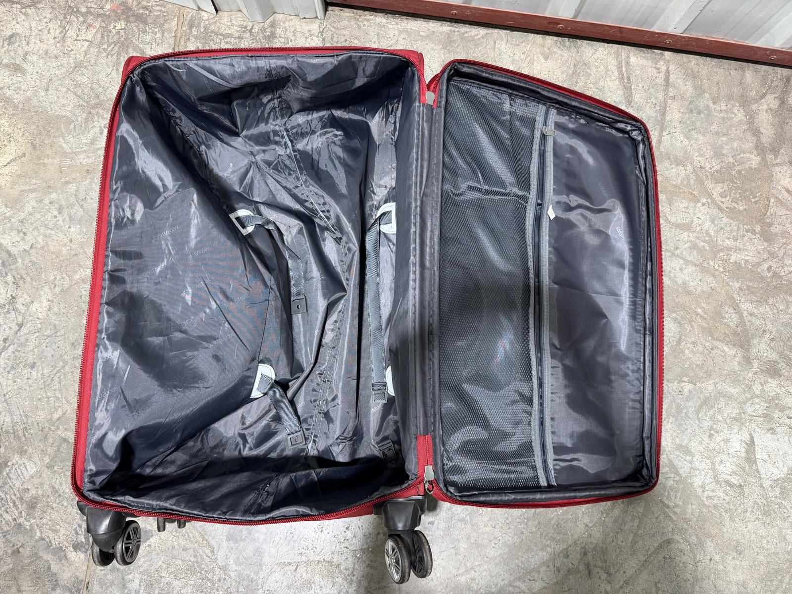 Red Fabric Spinner Suitcase — image 4