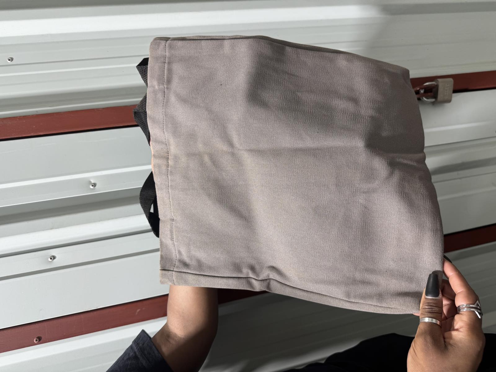 Sandstorm Grey Canvas Tote Bag — image 2