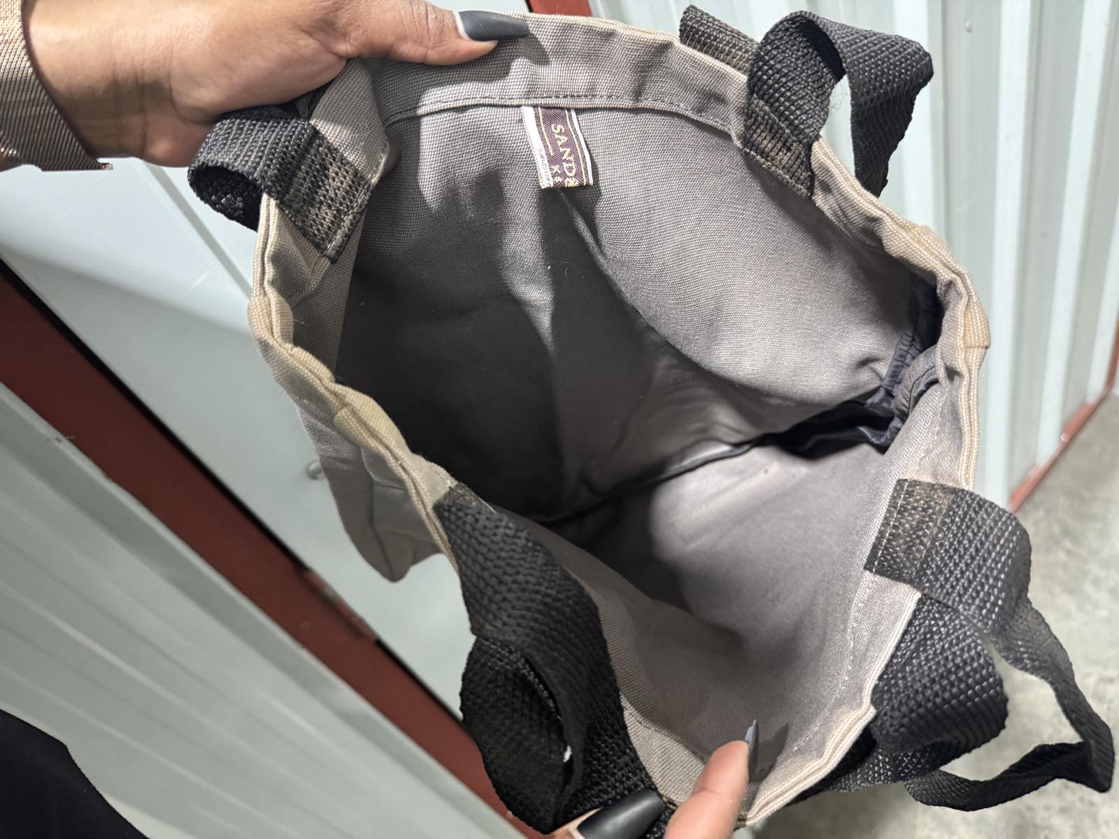 Sandstorm Grey Canvas Tote Bag — image 3