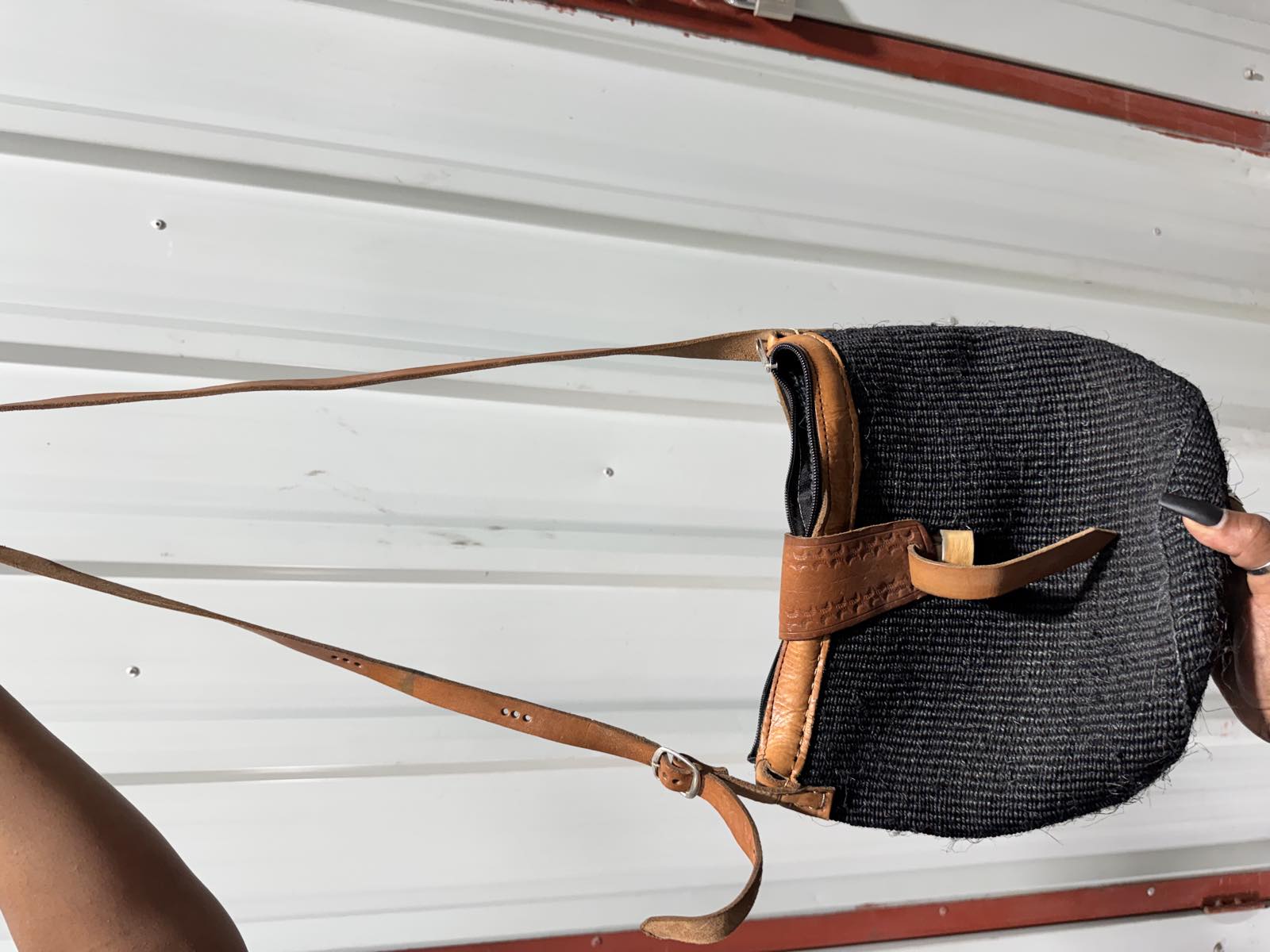 Sisal Woven Crossbody Bag