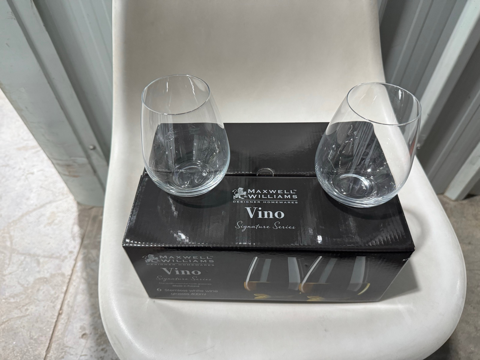 Stemless White Wine Glasses — image 1