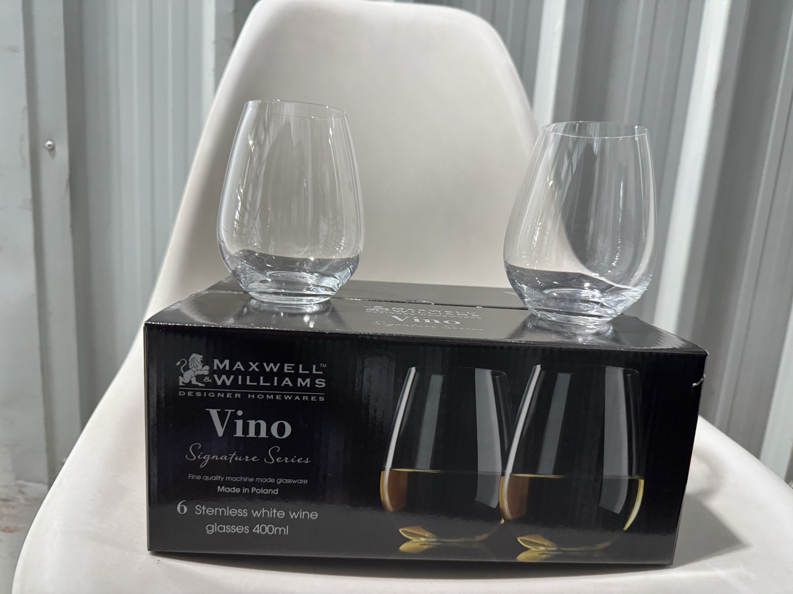 Stemless White Wine Glasses — image 2