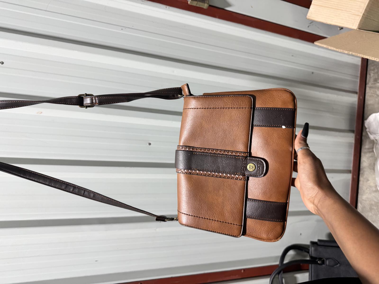 Ginger Mary Two Tone Tan Crossbody Bag — image 2
