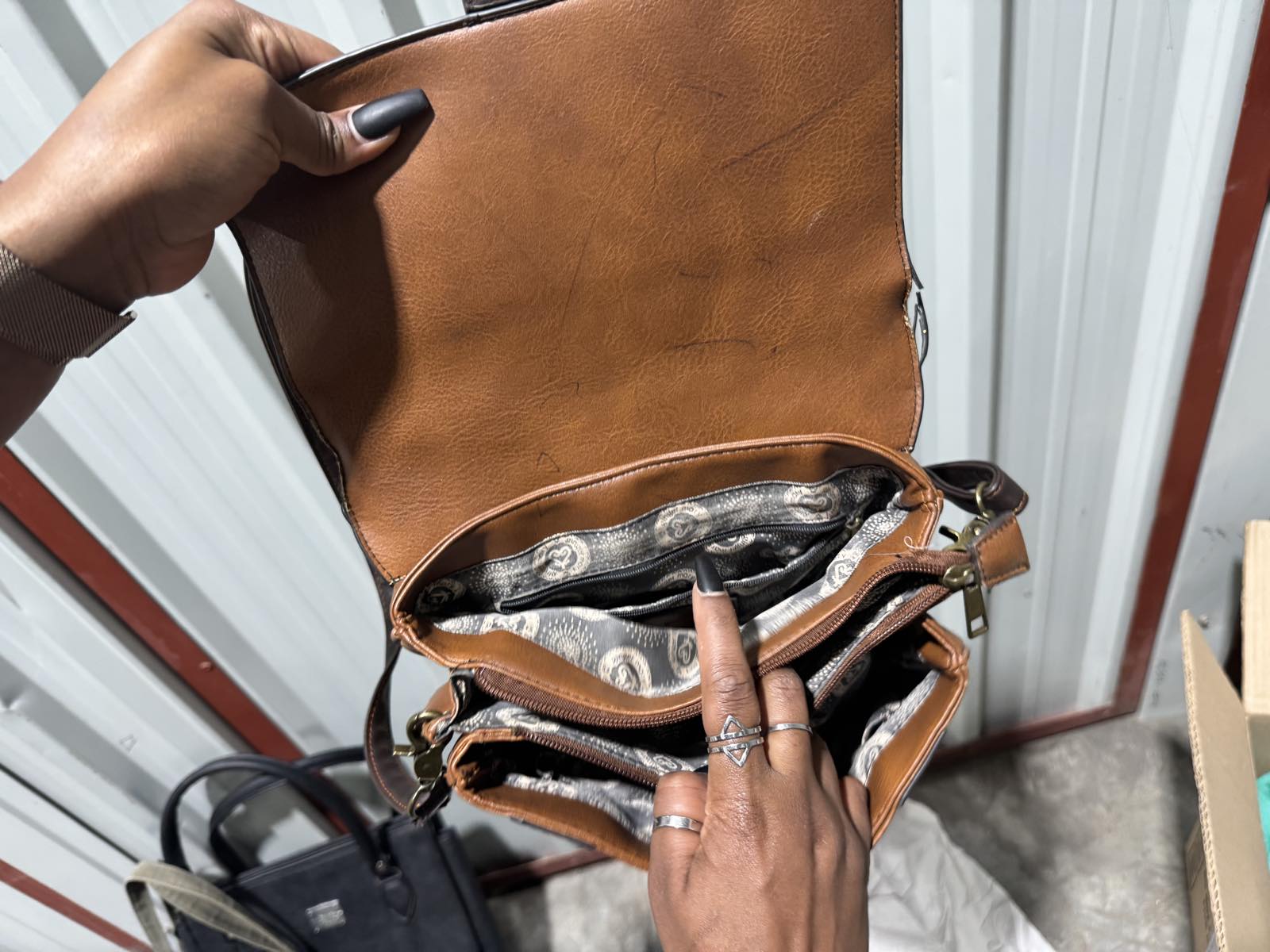 Ginger Mary Two Tone Tan Crossbody Bag — image 3