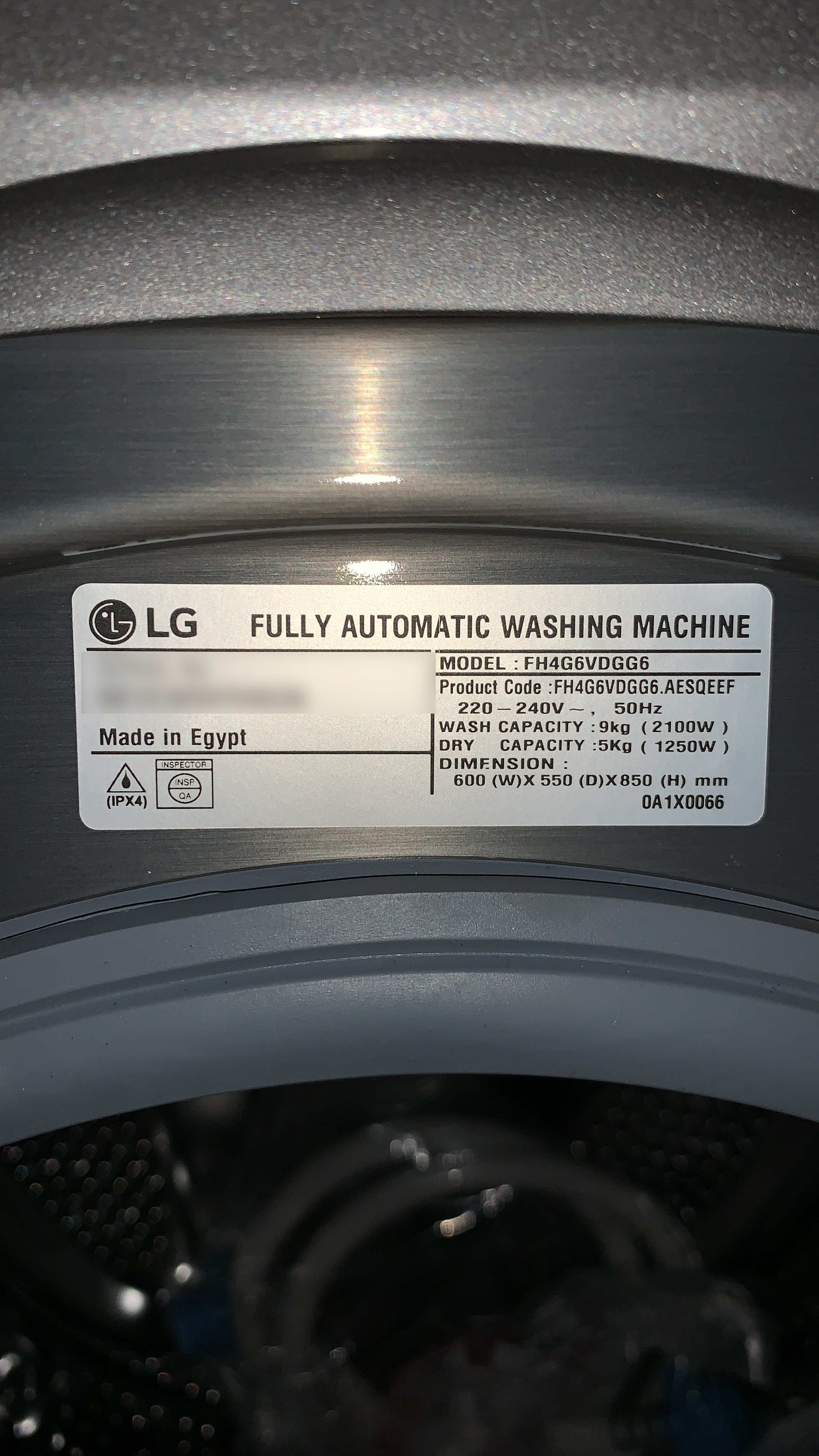 LG Washer & Dryer 9/5 kg (FH4G6VDGG6) — image 4